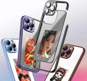 Mericonn NFC Smart E-Ink Screen Phone Case Cover For Apple iPhone 15 Pro Max Plus