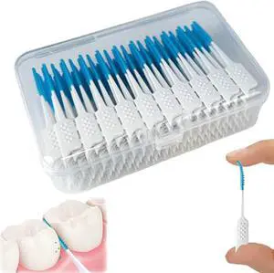Mericonn Oral Care Green Interdental Brushes - Pack of 200, Lightweight & Flexible Design with Convenient Portability for Effective Plaque Removal