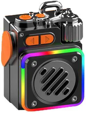 Mericonn Portable Bluetooth Speaker with RGB Lights, 6H Playtime, IP67 Waterproof, Compact Metal Body for Outdoor Travel & Gaming - E-Sports Light Effect, Bluetooth 5.4
