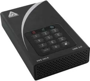 Apricorn Aegis Padlock DT FIPS ADT-3PL256F-2000 2 TB External Hard Drive