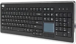 ADESSO WKB-4400UB Black 104 Normal Keys Multimedia On/Off Switch Function Keys USB RF Wireless SlimTouch Keyboard