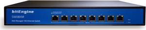 bitEngine 8-Port 10 GbE Smart Web Managed Ethernet Switch, Support 10G/5G/2.5G/1G/100M Auto-Negotiation, 160Gbps Bandwidth Ethernet Switch