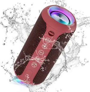 Portable Bluetooth Speaker, IPX7 Waterproof Wireless Speaker with 24W Loud Stereo Sound, Outdoor Speakers with Bluetooth 5.0, 30H Playtime,66ft Bluetooth Range, Dual Pairing for Home Portable Bluetooth Speaker, IPX7 Waterproof Wireless Speaker with 24W Loud Stereo Sound, Outdoor Speakers with Bluetooth 5.0, 30H Playtime,66ft Bluetooth Range, Dual Pairing for Home