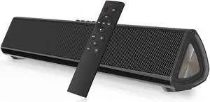 Portable Sound Bar for TV/PC, 105dB Bluetooth 5.0 Wireless & Wired Soundbar with 2200 mAh Battery, 3D Surround Sound Home Theater Built-in Subwoofer with Remote Control for Projectors/Phones/Tablets Portable Sound Bar for TV/PC, 105dB Bluetooth 5.0 Wireless & Wired Soundbar with 2200 mAh Battery, 3D Surround Sound Home Theater Built-in Subwoofer with Remote Control for Projectors/Phones/Tablets