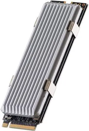 M.2 heatsink 2280 SSD Heat Sink, Only Support Single-Sided 2280 M.2 SSD, with Thermal Silicone Pad for PS5 PCIE NVME M.2 SSD or NGFF SATA M.2 SSD Computer and PC, Silver