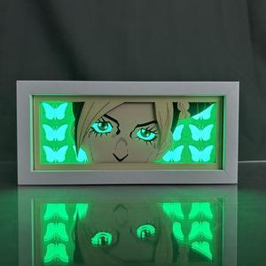 Anime Lamp JoJo Bizarre Adventure Figure Bedroom Decor Night Light Birthday Gift JJBA Led Light Jolyne Cujoh