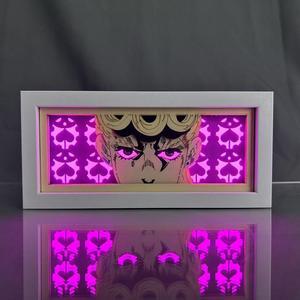 Anime Lamp JoJo Bizarre Adventure Figure Bedroom Decor Night Light Birthday Gift JJBA Led Light Giorno Giovanna