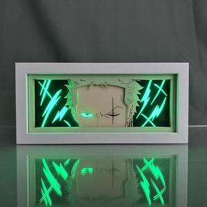 Anime Lamp Roronoa Zoro Figure For Bedroom Decor Night Light Led Light Anime Atmosphere Desk Lamp