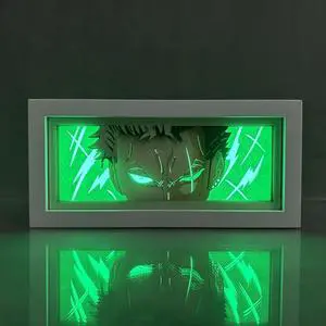 Anime Lamp Roronoa Zoro/ Figure For Bedroom Decor Night Light Led Light Anime Atmosphere Desk Lamp