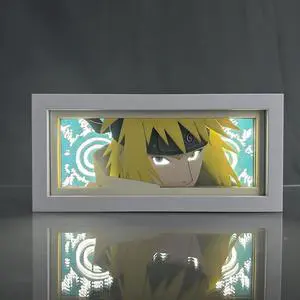 Anime Lamp Namikaze Minato Figure Bedroom Decor Night Light Birthday Gift Led Light