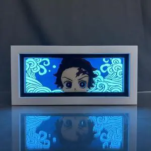 Anime Lamp Kamado Tanjirou Figure Bedroom Decor Night Light Birthday Gift Led Light