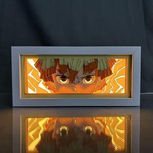 Anime Lamp Agatsuma Zenitsu Figure Bedroom Decor Night Light Birthday Gift Led Light