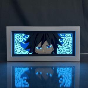 Anime Lamp Tomioka Giyuu Figure Bedroom Decor Night Light Birthday Gift Led Light