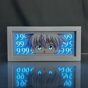 Anime Lamp Killua Zoldyck Figure For Bedroom Decor Night Light Led Light Anime Atmosphere Desk Lamp