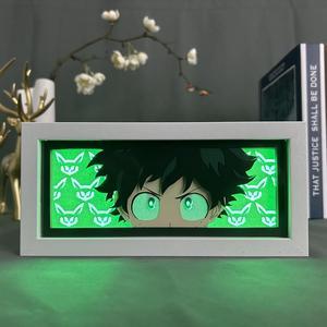 Anime Lamp Midoriya Izuku Figure Night Light Bedroom Decor Led Light deku Desk Lamp Birthday Gift