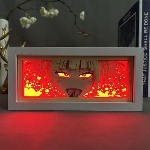 Anime Lamp Cross my body Figure Night Light Bedroom Decor Led Light Himiko Toga Desk Lamp Birthday Gift