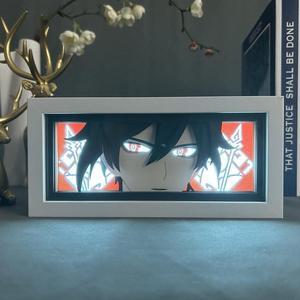 Genshin Impact Anime Lamp Zhongli Figure Night Light Bedroom Decor Led Light Anime Desk Lamp Birthday Gift