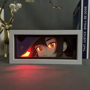 Genshin Impact Anime Lamp Mona Figure Night Light Bedroom Decor Led Light Anime Desk Lamp Birthday Gift