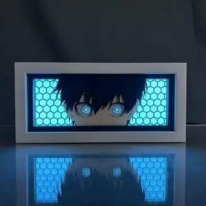 BLUE LOCK Anime Lamp Isagi Yoichi Figure Bedroom Decor Night Light Birthday Gift Led Light