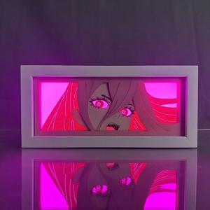 Chainsaw Man Anime Lamp Power Figure Night Light Bedroom Decor Led Light Anime Desk Lamp Birthday Gift