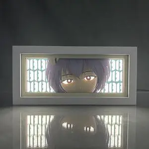 Anime Lamp Ayanami Rei Figure Night Light Bedroom Decor Led Light Anime Desk Lamp Birthday Gift
