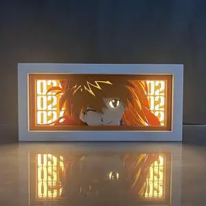 Anime Lamp Asuka Langley Soryu Figure Night Light Bedroom Decor Led Light Anime Desk Lamp Birthday Gift