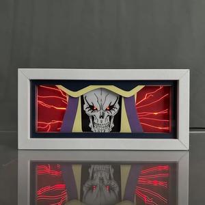 Anime Lamp Ainz Ooal Gown Figure Night Light Bedroom Decor Led Light Anime Desk Lamp Birthday Gift