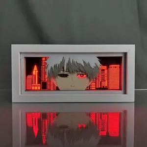 Anime Lamp Kaneki Ken Figure Night Light Bedroom Decor Led Light Anime Desk Lamp Birthday Gift