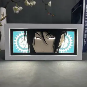 Anime Lamp Sebastian Michaelis Figure Night Light Bedroom Decor Led Light Anime Desk Lamp Birthday Gift
