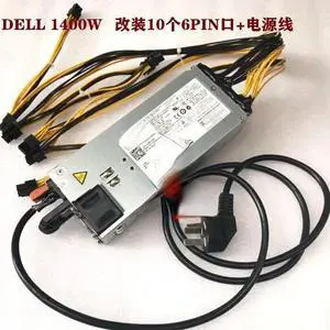 For DELL 12V 114A 1400W high-power server modified power supply plus terminal/plus 10 6PIN ports