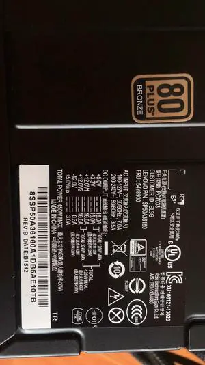 For Lenovo Y900 Y700 Front Line K Blade 9000 7000 24-pin 450w Gold Power PC7033-EL3G