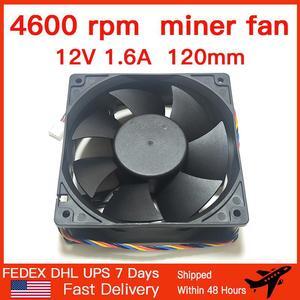 (10 pieces) ATC12038PPB 12cm inverter fan 12038 DC 12V 1.6A 4600RPM 120*120*38 mm axial fan server inverter cooling fan case square cooler