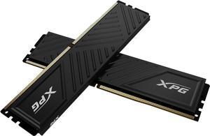 XPG GAMMIX D35 DDR4 3200MHz CL16 64GB (2x32GB) PC4-25600 RAM 288-Pins UDIMM Desktop Memory Kit Black Heatsink(AX4U320032G16A-DTBKD35)