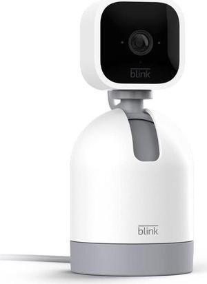 Blink Mini Pan-Tilt Camera | Rotating indoor plug-in smart security camera, two-way audio, HD video, motion detection, Works with Alexa (White)