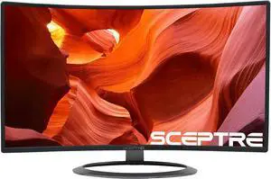 Sceptre New C328W-1920R 32" Curved LED Gaming Monitor 75Hz 1080P HDMI DisplayPort Ultra Thin Metal Black 2018 Sceptre New C328W-1920R 32" Curved LED Gaming Monitor 75Hz 1080P HDMI DisplayPort Ultra Thin Metal Black 2018