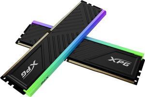 XPG SPECTRIX D35G RGB DDR4 3200MHz CL16 16GB (2x8GB) PC4-25600 RAM 288-Pins UDIMM Desktop Memory Kit Black Heatsink(AX4U32008G16A-DTBKD35G)