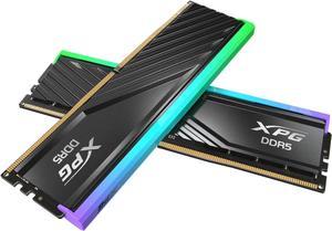XPG Lancer Blade RBG DDR5 6000MHz CL30 32GB (2x16GB) PC5-48000 RAM 288-Pins UDIMM Desktop Memory Kit Black Heatsink(AX5U6000C3016G-DTLABRBK)