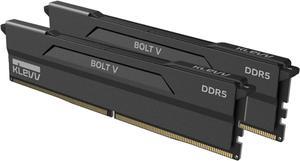 KLEVV Bolt V DDR5 32GB (2x16GB) 6400MHz CL32 1.35V Gaming Desktop Ram Memory SK Hynix Chip XMP 3.0 Ready (KD5AGUA80-64A320H)