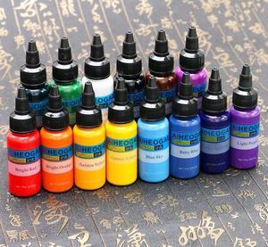 14 Bottles 30ml Professional Permanent Makeup Tattoo Ink 1oz Tatoo Ink Set 30ml Inks Pigment Body Art Tattoo Supplies