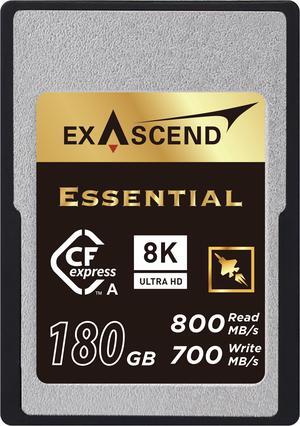 Exascend 240 GB / 180 GB / 120 GB Essential CFexpress Type A Card, Sustained Read 800MB/s, Compatible with Sony.