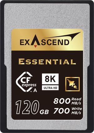 Exascend 240 GB / 180 GB / 120 GB Essential CFexpress Type A Card, Sustained Read 800MB/s, Compatible with Sony.