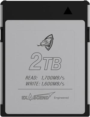 Exascend 2 TB Archon CFexpress Card Type B, up to 1,700MB/s, RED Approved