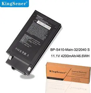 KingSener BP-S410-Main-32/2040S Battery for Getac S410 Semi-Rugged Notebook BP-S410-Main-32/2040S S410 BP-S410 Main Battery 11.1V 4200mAh