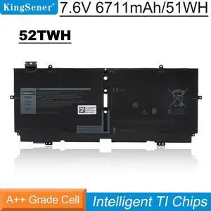 Kingsener 52TWH Laptop Battery For Dell XPS 13 7390 2-in-1 Series Notebook P103G P103G001 P103G002 MM6M8 0MM6M8 XX3T7 0XX3T7 7.6V 51WH 4Cell