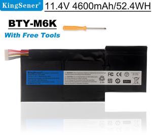 Kingsener BTY-M6K Laptop Battery for Stealth Pro MS-17B4 MS-16K3 GF63 Thin 8RD 8RD-031TH 8RC 8RC-034CZ GF75 Thin 3RD 8RC 9SC 9SC-088CN GF65 Thin 9SE/SX Bravo 15 17 A4DCR series