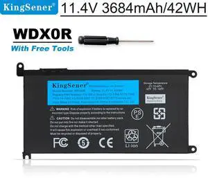 KingSener WDXOR Laptop Battery Replacement For Inspiron 14 7000 5567 7560 5767 7472 7460-d1525s 7368 7378 5565 latitude 3488 3580 WDX0R