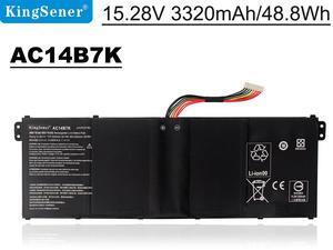 KingSener AC14B7K Laptop Battery For Acer Spin 5 SP515-51GN Swift SF314-52 For Acer Nitro 5 AN515-42 15.28V 3320mAh/50.7WH