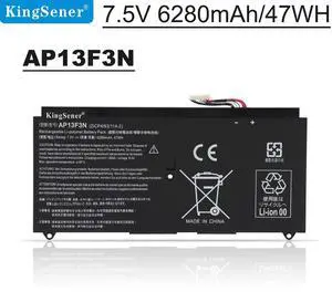 KingSener AP13F3N Laptop battery For Aspire S7-392 S7-392-9890 2ICP4/63/114-2 7.5V 6280mAh/47WH KingSener AP13F3N Laptop battery For Aspire S7-392 S7-392-9890 2ICP4/63/114-2 7.5V 6280mAh/47WH