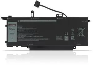 LUSONBAY NF2MW 7.6V 52WH Laptop Battery Replacement For Dell Latitude 7400 2-in-1 Latitude 9410 2-in-1 Series Notebook 0C76H7 C76H7 7146W 08W3YY 085XM8 0G8F6M