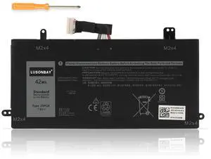 LUSONBAY J0PGR Laptop Battery Replacement For DELL Latitude 12 5285 5290 2-in-1 T17G 1WND8 7.6V 42WH 5250MAH